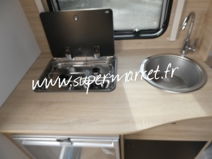 Caravelair - Sport line 410 plan camping car auvent ou store