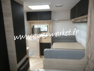 Caravelair - Sport line 410 plan camping car auvent ou store