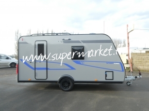 Caravelair - Sport line 410 plan camping car auvent ou store