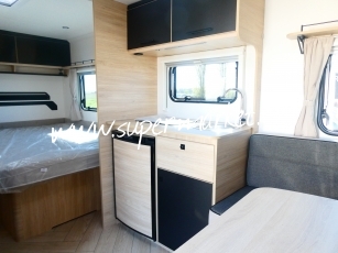 Caravelair - Sport line 455 plan camping car avec AUVENT OU STORE