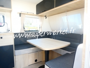 Caravelair - Sport line 455 plan camping car avec AUVENT OU STORE